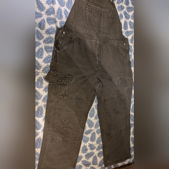 Duluth Trading Co Men's Cargo Brown Overalls 44x30